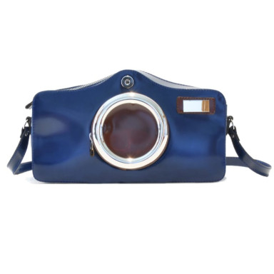 Pratesi RBL444 - Photocamera Radica Shoulder Bag в шкіряній kožeній Radica Blue