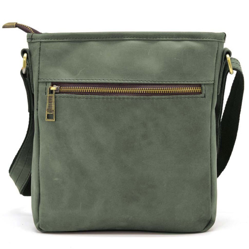 Чоловіча шкіряна сумка з кишенею RE-1303-3md TARWA зелена