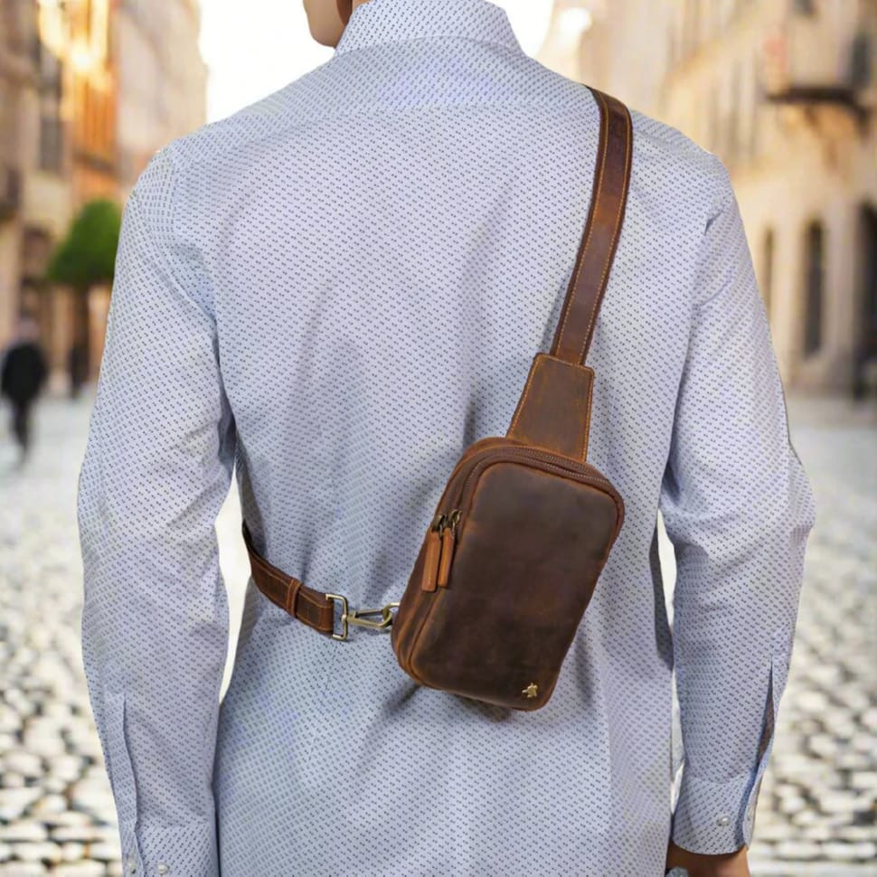 Сумка нагрудна Visconti S42 Jamie (Hunter Tan)