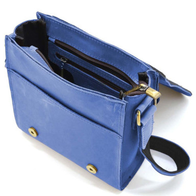 Mens leather shoulder bag RUI-30271-3md TARWA ultramarine
