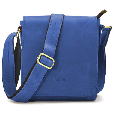 Mens leather shoulder bag RUI-30271-3md TARWA ultramarine