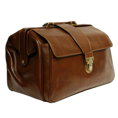 Саквояж портфель Italico 8051 cognac коньячний
