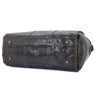 Leather travel bag made of genuine leather JD7324J John McDee