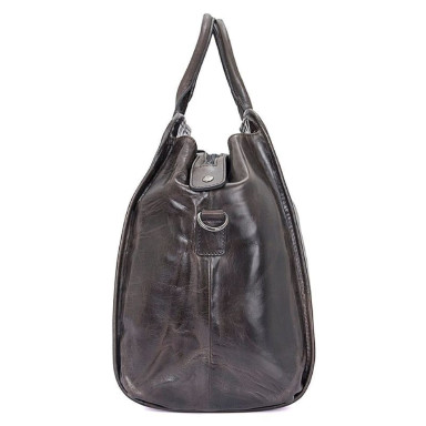 Leather travel bag made of genuine leather JD7324J John McDee