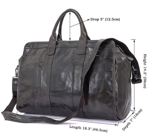 Шкіряна дорожня сумка з натуральної шкіри JD7324J John McDee