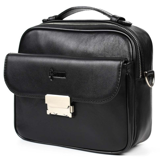 Чоловіча шкіряна сумка барсетка через плече з ручкою TARWA GA-1427-4lx