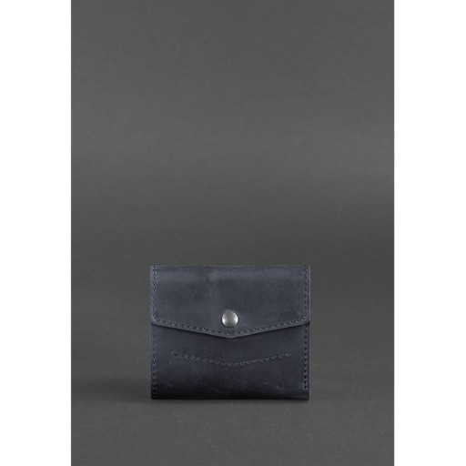 Шкіряний гаманець 2.1 синій Crazy Horse