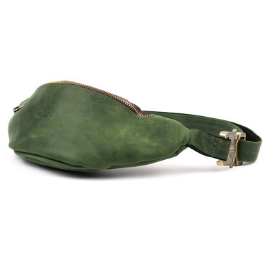 Green horse leather fanny pack TARWA RE-3034-3md