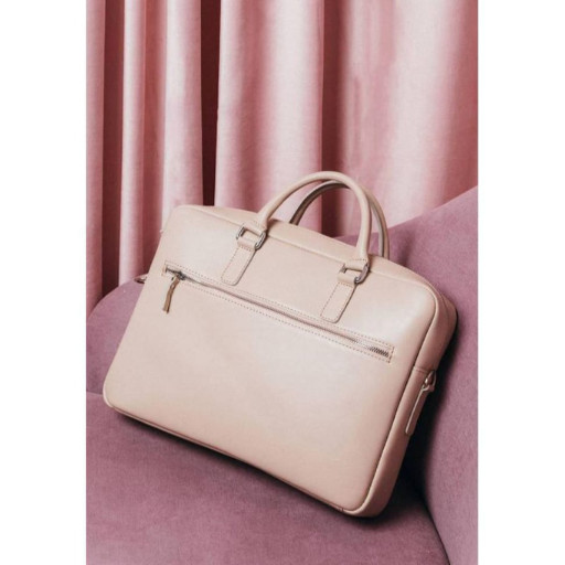 Шкіряна ділова сумка Briefcase 2.0 світло-бежевий
