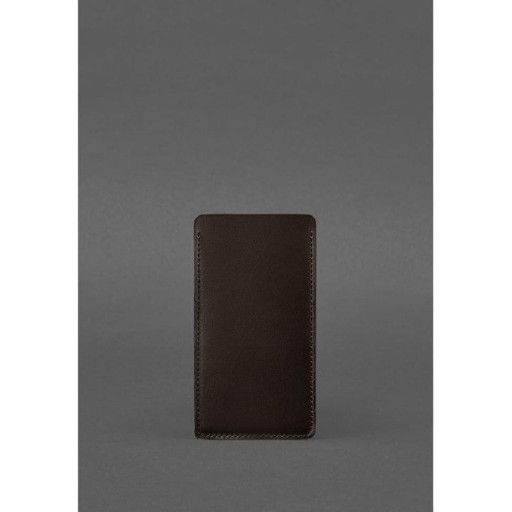 Шкіряний чохол для iPhone 12 Темно-коричневий Краст