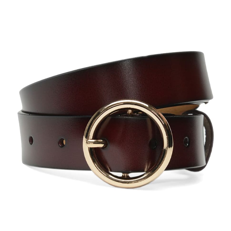 Жіночий ремінь шкіряний CV1ZK-037-brown