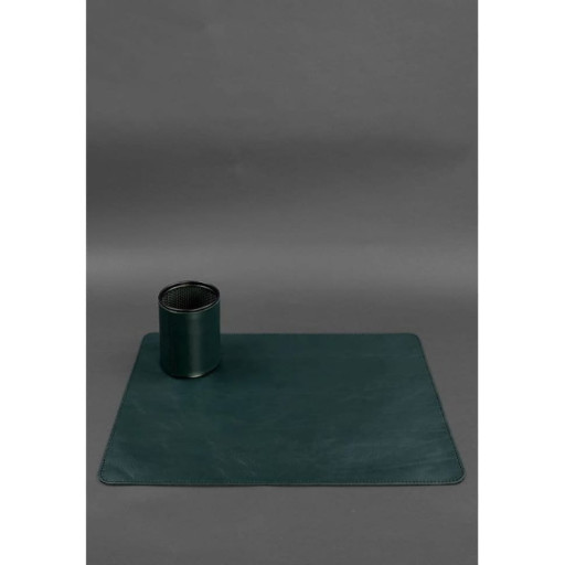 Настільний набір з натуральної шкіри 1.0 зелений