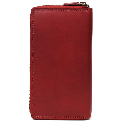 Шкіряний чоловічий клатч червоний Hill Burry HB3628R на два відділення