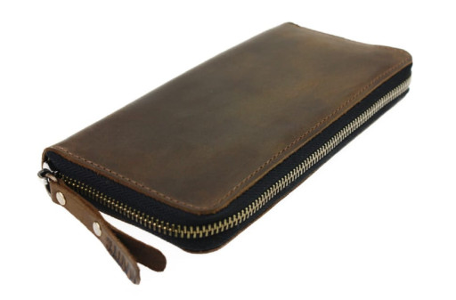 Гаманець чоловічий шкіряний клатч великий travel SULLIVAN 103-62-3(19.5) оливковий