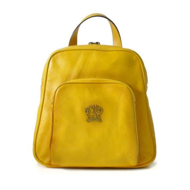 Pratesi BYE185 - Sirmione Backpack in cowhide leather Bruce Yellow