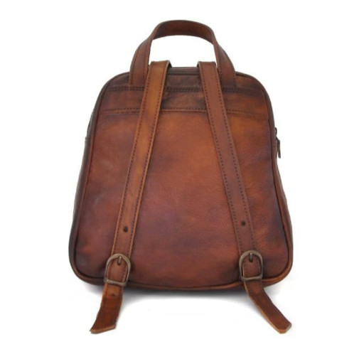 Pratesi BYE185 - Sirmione Backpack in cowhide leather Bruce Yellow