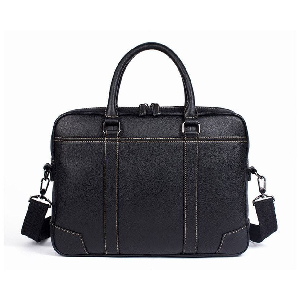 Leather men's bag for laptop and documents 7349A
