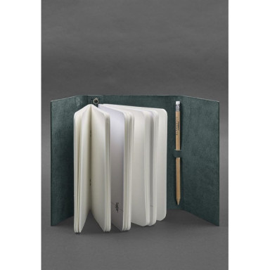 Leather notepad (Soft-beech) 1.0 green