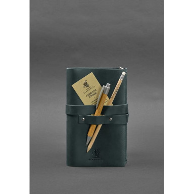 Leather notepad (Soft-beech) 1.0 green