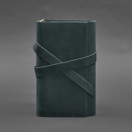 Шкіряний блокнот (Софт-бук) 1.0 зелений