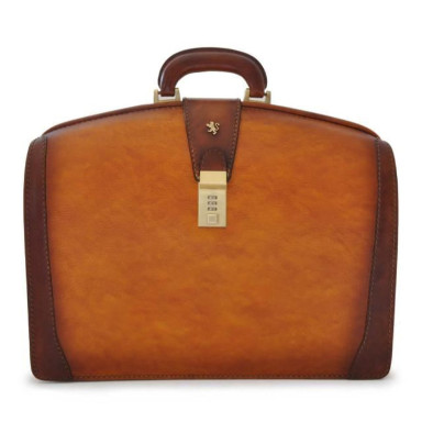 Pratesi BCO120 - Briefcase for Laptop Brunelleschi in cow leather Bruce Cognac