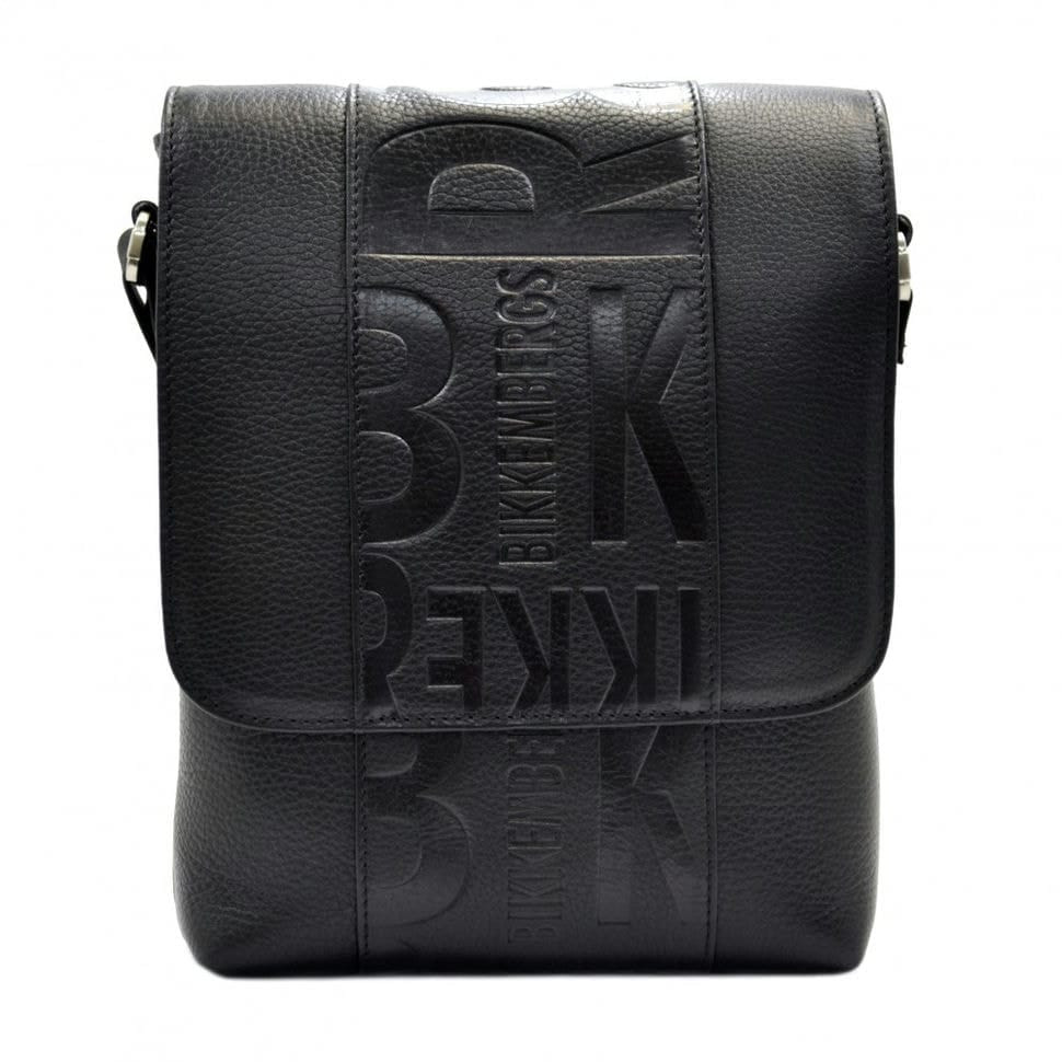 Барсетка м'яка шкіряна DESISAN 1612-01 чорний дрібний флотар