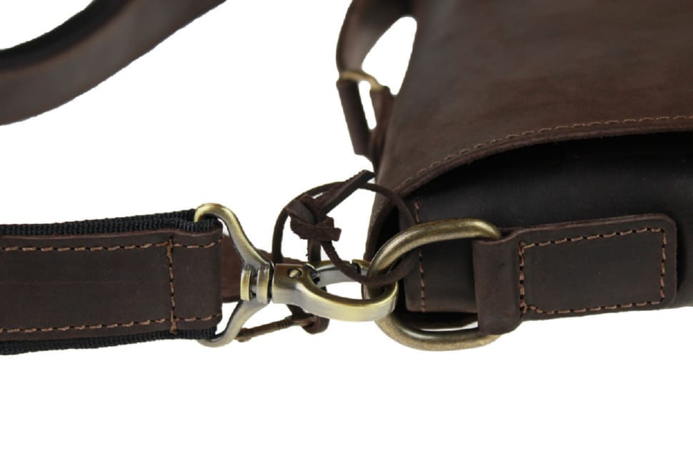 Bag man's for documents large leather A4 with a latch with a handle SULLIVAN 74218 (50) brown