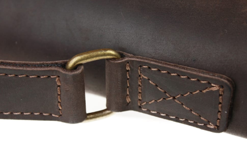 Bag man's for documents large leather A4 with a latch with a handle SULLIVAN 74218 (50) brown