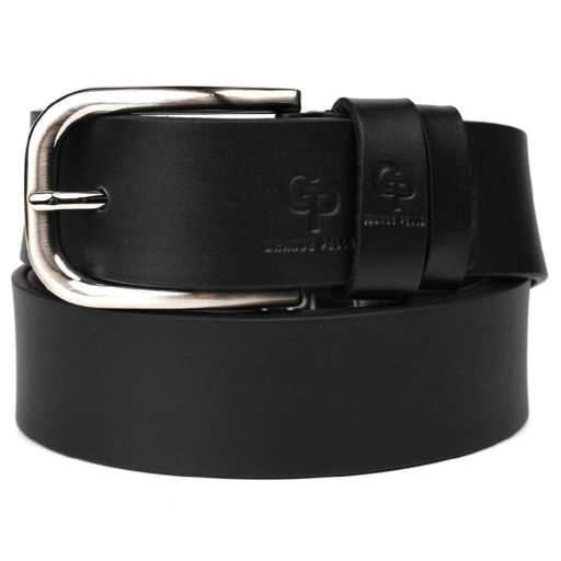 Шкіряний ремінь чорний 40мм Grande Pelle 410011200