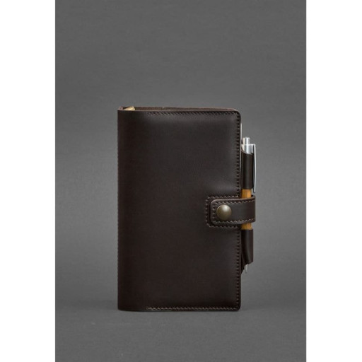 Шкіряний блокнот (Софт-бук) 4.0 темно-коричневий