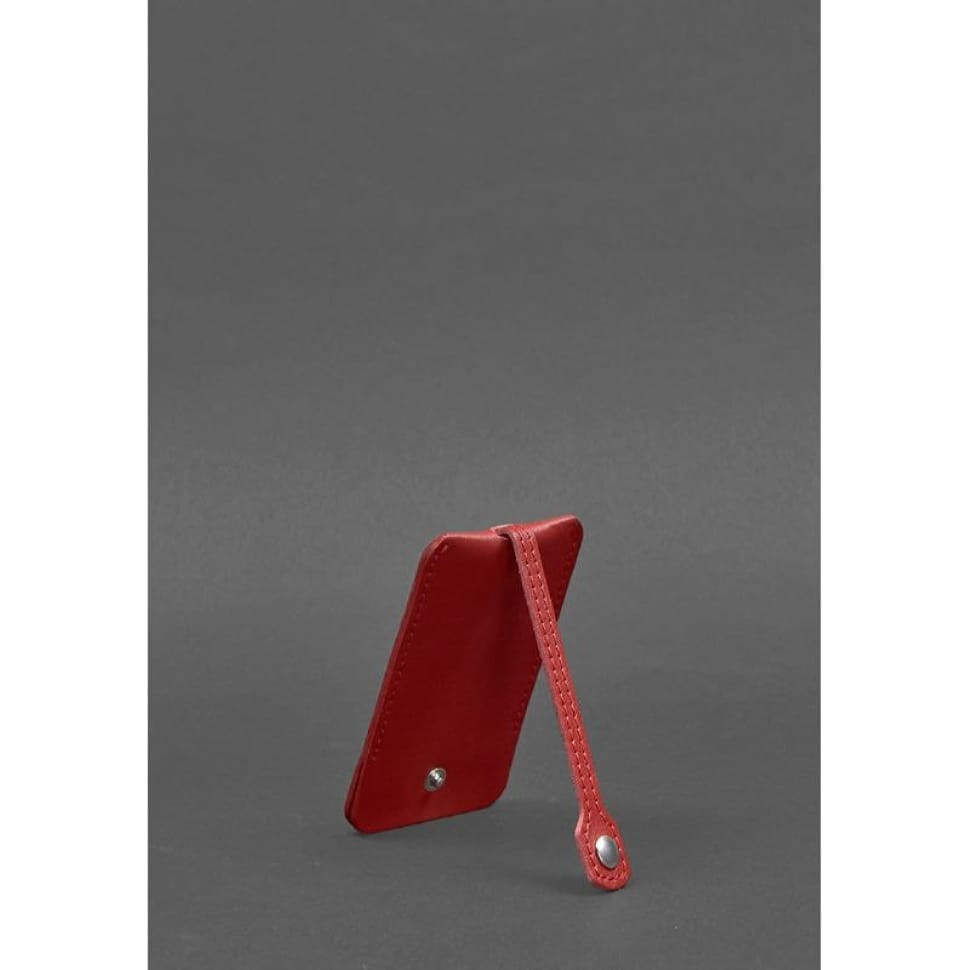 Шкіряна ключниця 1.0 червона Краст