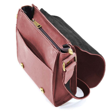 Mens leather shoulder bag RW-30271-3md TARWA marsala
