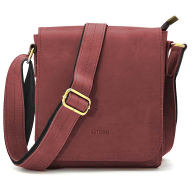 Mens leather shoulder bag RW-30271-3md TARWA marsala