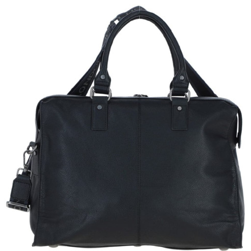 Шкіряна дорожня сумка Brampton London Weekender Black (Чорний)