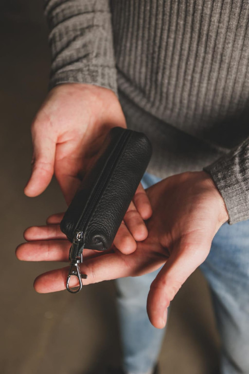 Шкіряна ключниця SKILL Tubus (чорна)