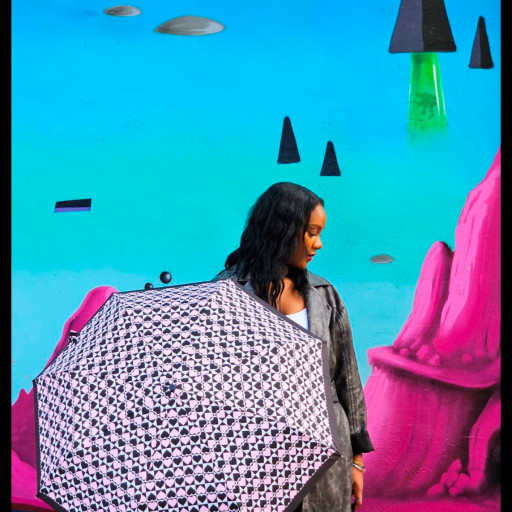 Жіноча парасолька Fulton L354 Minilite-2 Harlequin Heart (Серце Арлекіна)