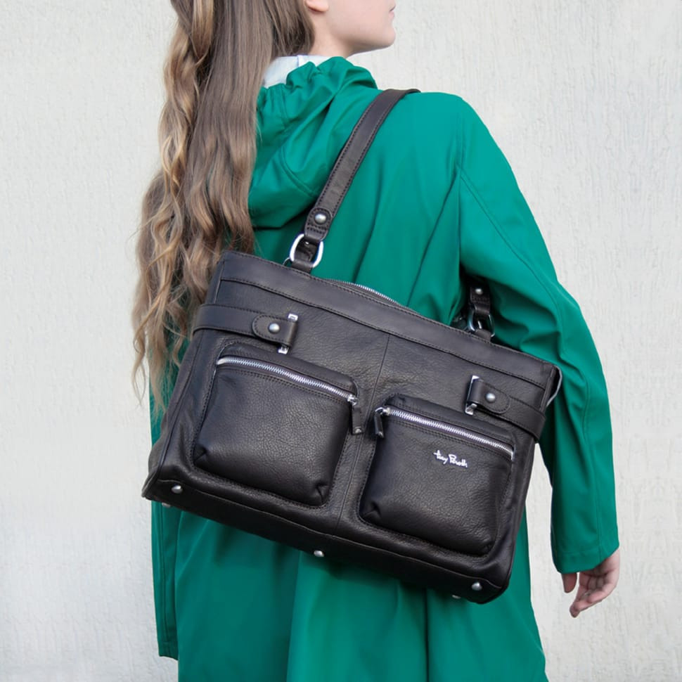 Сумка шкіряна Contatto 9060 коричневий