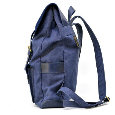 Backpack unisex mix of canvas and leather KK-9001-4lx TARWA