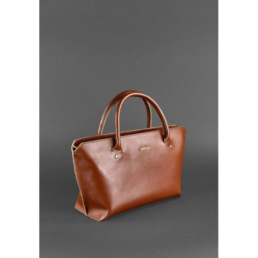 Жіноча шкіряна сумка Midi світло-коричнева