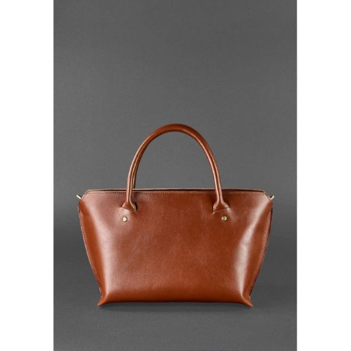Жіноча шкіряна сумка Midi світло-коричнева