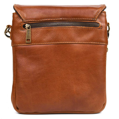 Mens shoulder bag GB-0022-4lx TARWA with 2 compartments nappa leather