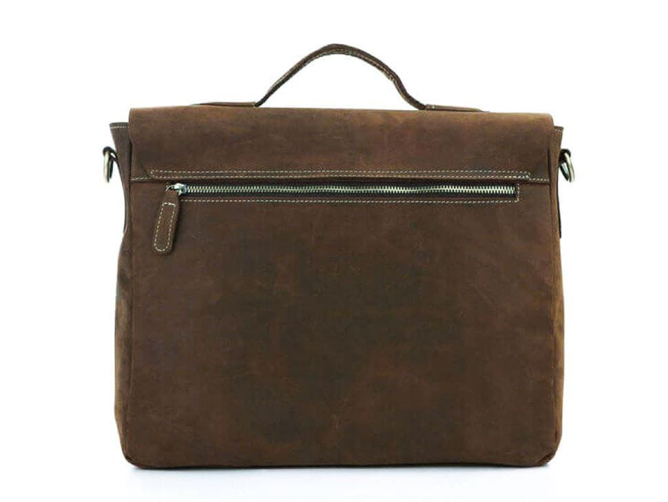 Чоловіча шкіряна плечова сумка для ноутбука 7108R-1