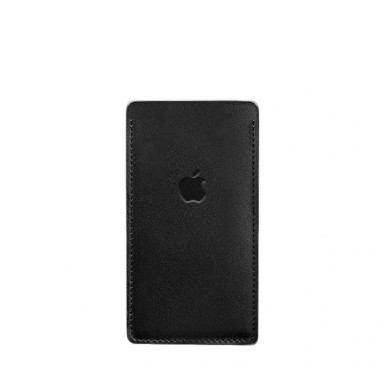 Кожаный чехол для iPhone 12 Черный Краст