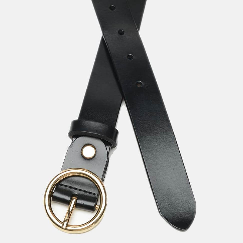 Жіночий ремінь шкіряний CV1ZK-037-black