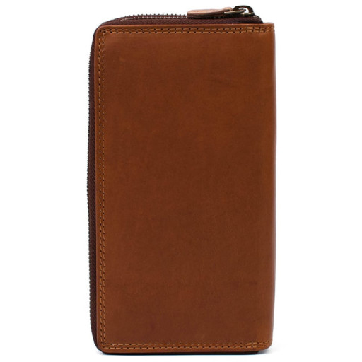 Шкіряний чоловічий клатч коньячний Hill Burry HB3628B на два відділення