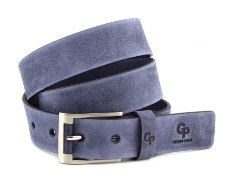 Шкіряний ремінь Rullo, індиго Grande Pelle