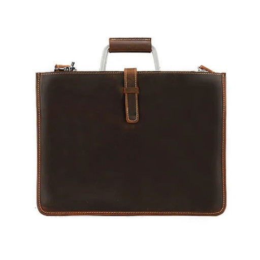 Чоловіча шкіряна папка-портфель із металевими ручками tid14121С Tiding