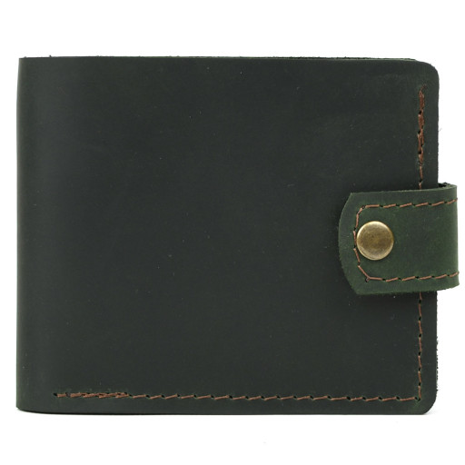 Кошелек мужской кожаный TARWA RE-wall-005 зеленый