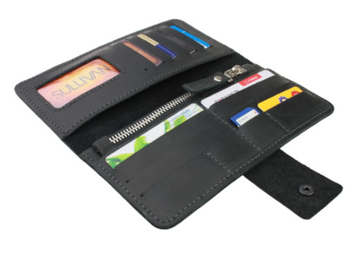 Гаманець чоловічий шкіряний великий SULLIVAN 103-24(8) чорний