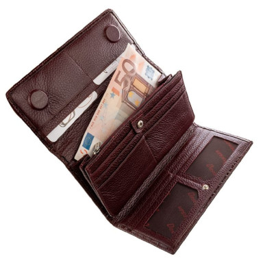 Кошелек женский кожаный Desisan 900-626 бордо кроко